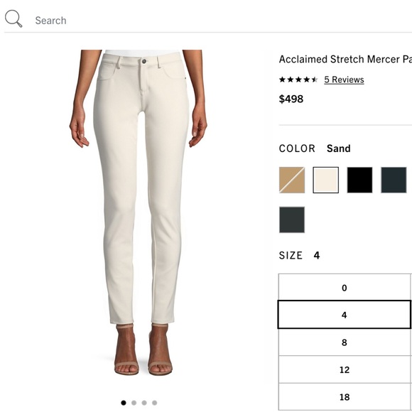 Lafayette 148 New York Pants - Lafayette 148 New York Mercer Pant Women's Ivory, Size 10 $498